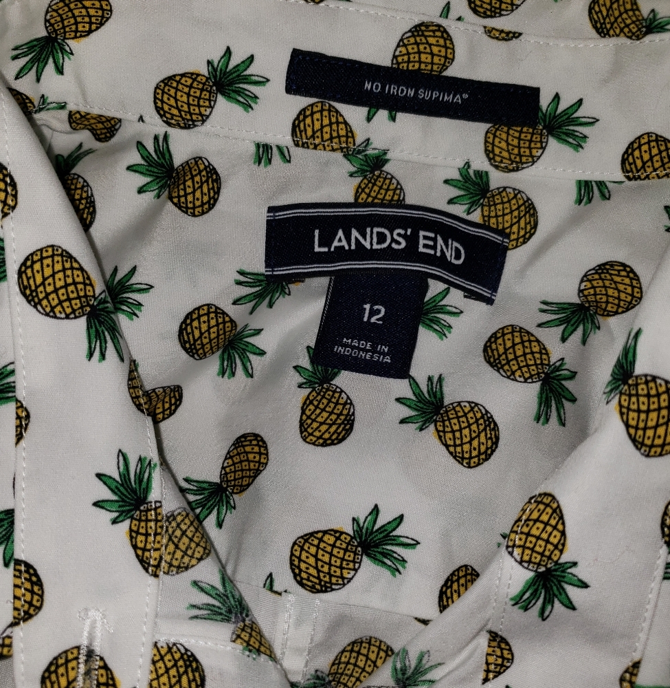 Lands end 12 shirt pineapples - Picture 3 of 3